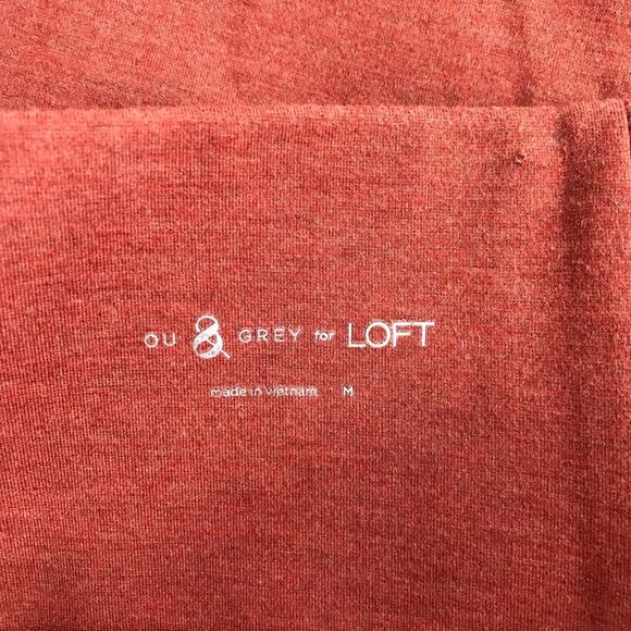 Lou & Grey for Loft Legging Womens Medium Heathered Orange Stretch - Picture 3 of 8